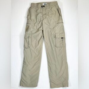 OLD NAVY Men’s Cargo Pocket Khaki Nylon Pants 30 Long Clear Side Pocket Outdoors